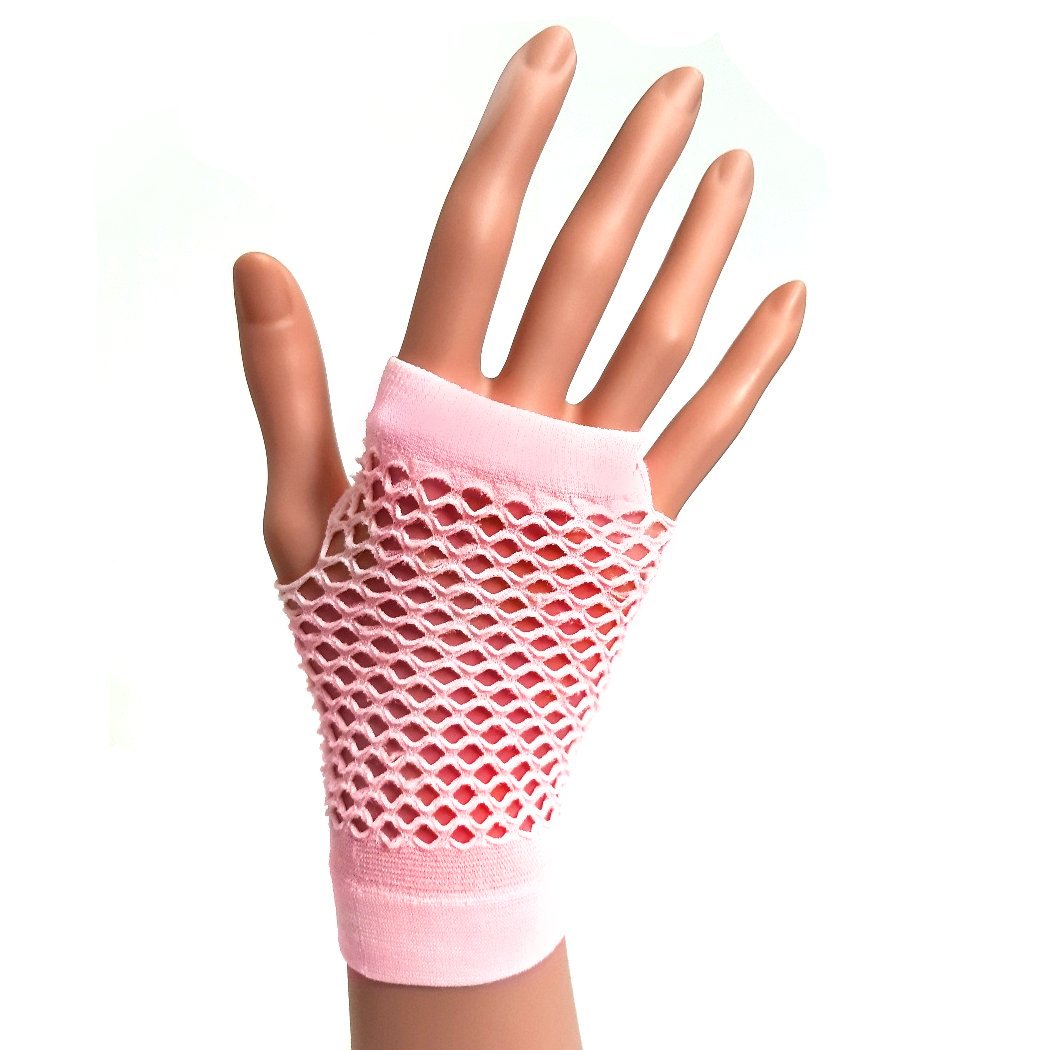 Fluro Pink Fishnet Gloves (Short) – Sydney Costume Shop