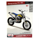 1:12 Diecast Husqvarna FE501 Motorcycle - Self Assembly Kit