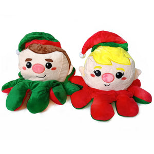 30cm Christmas Reversible Octopus Soft Toy