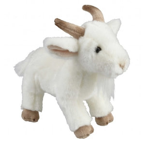 This Goat cuddly plush toy measures 28 cm and is suitable for all ages.  CE tested and certified and made from high quality materials delivering you a superb product that will be cherished for years.