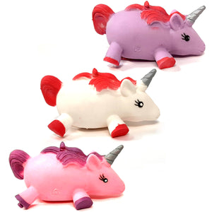 Set of 3 Squidgy Unicorn Toys
