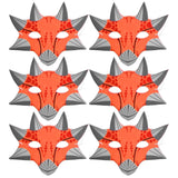 100 orange dinosaur children's masks for schools parties world book day