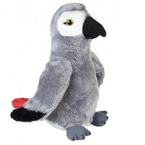 19cm Grey Parrot Cuddly Soft Plush Toy