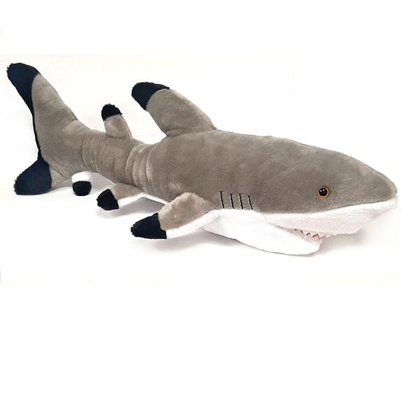 Large Black Tip Shark Cuddly Soft Toy