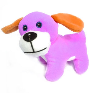 Brightly Coloured 13cm Puppy Dog Cuddly Plush Soft Toy, Gift, Party Bag Filler Favor