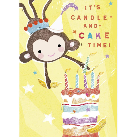 It's candle and cake time birthday card