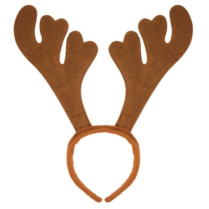 Christmas reindeer Antlers in Brown available in various quantities for groups, parties, schools, fundraising and family dinners