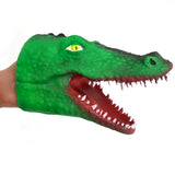 Crocodile Adult and Child Rubber Hand Puppet Dark Green
