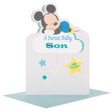 Mickey Mouse Sweet baby Son Congratulations Card