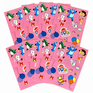 32 Dora the Explorer Sticker Sheets for Party Favour's and Party Bags
