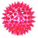 Pink 7cm Soft Spiky Flashing Bouncy Ball Sensory Toy Party Bag Filler Favor