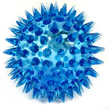 Blue 7cm Soft Spiky Flashing Bouncy Ball Sensory Toy Party Bag Filler Favor