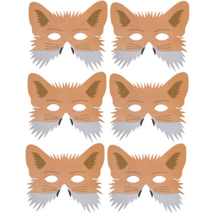 Children's Fox masks for fancy dress, theatre, school plays and party bags