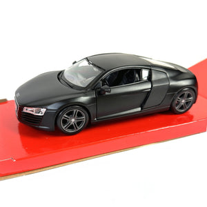 Diecast Audi R8 Matte Black model toy car