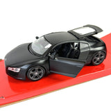 1:24 Diecast Audi R8 - Matte Black Series