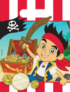 Pack of 6 Jake and The Pirates Neverland Party Favour Loot Bags