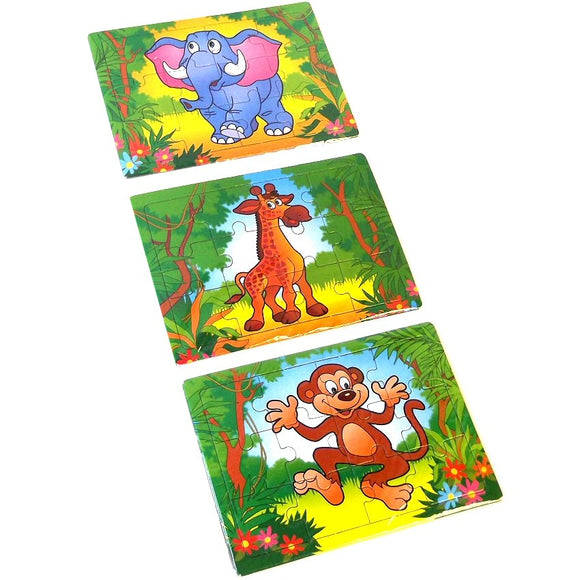 Jungle Zoo Jigsaw Puzzle Party Bag Filler Favor