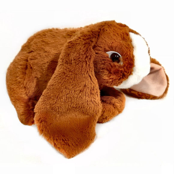 This Lop Eared Rabbit cuddly soft toy measures 25cm long and is CE approved for all ages (0+).