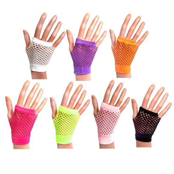 Fishnet Fingerless Glove for 80's Party Fancy Dress and Hen Night