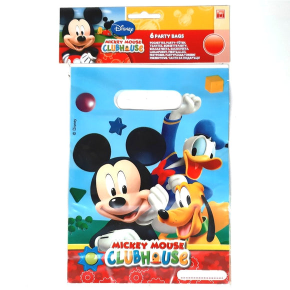 Pack of 6 Disney Mickey Mouse Party Bags