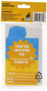 16 My 1st JCB Invitations and Envelopes - Party - Girls - Boys - 2 x 8 Pack