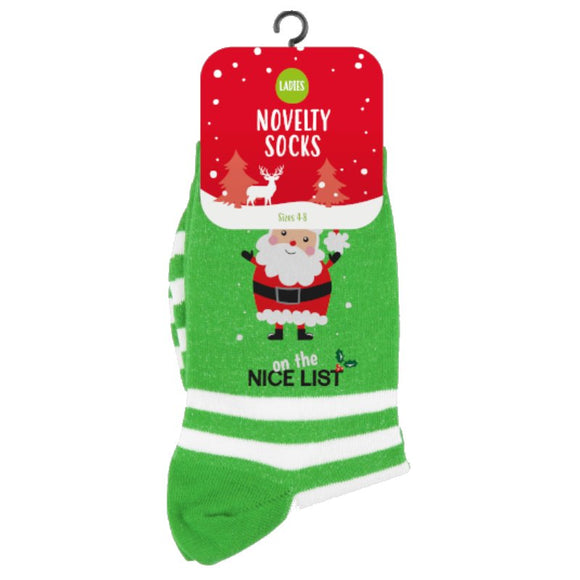 Novelty Christmas Socks Ladies UK Size Secret Santa Gift