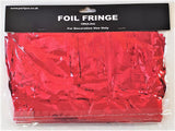 Red Foil Garland - 5 Pack