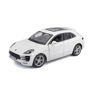Porsche Macan White Diecast 1.24 scale model toy car