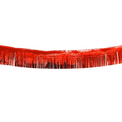 Sold as a pack of 5 These fantastic shimmering Red Fringe Garlands measure approx 18ft (5.5 m) long and have a 5.5
