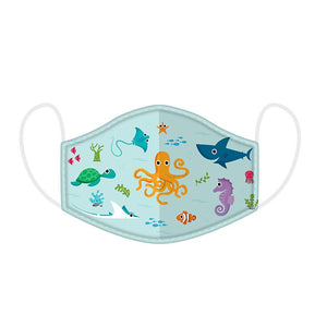 Sea Life Splosh Reusable Two Layer Face Mask Covering - Small 20 cm x 11 cm