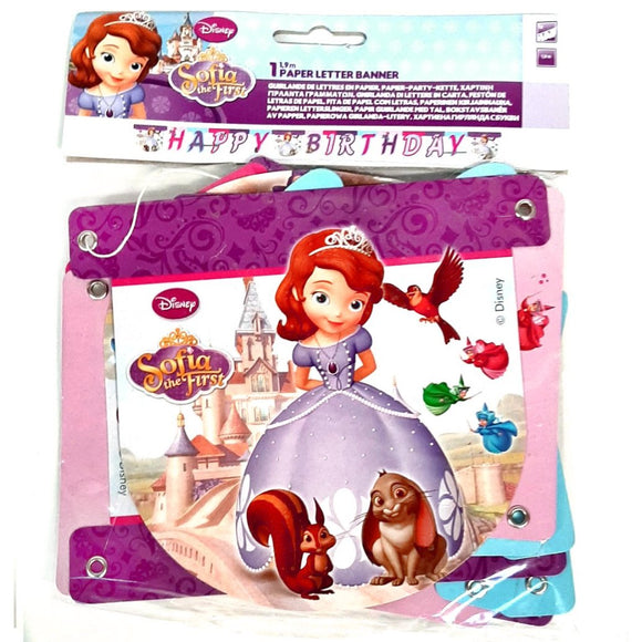 Sofia the First 'Happy Birthday' Letter Banner