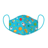 Space Cadet Reusable Two Layer Face Mask Covering - Small 20 cm x 11 cm