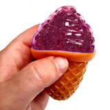 Purple Squishy Ice Cream Pocket Money Sensory Toy Party bag Filler Favor