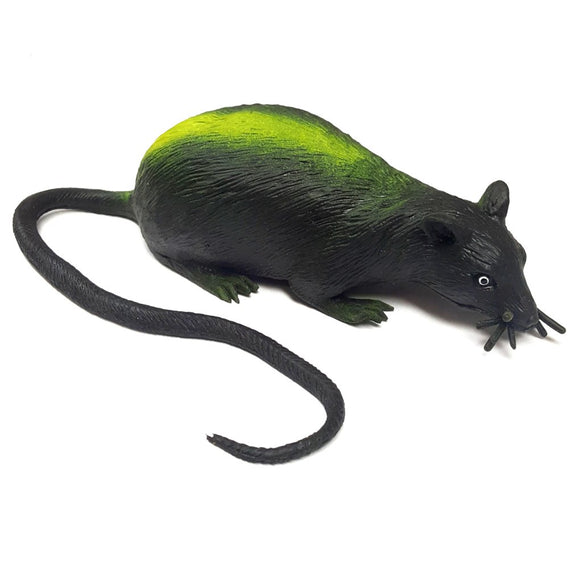 Stretchy Black Rat Toy