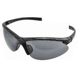 Black Adults Half Frame Sports Wrap Sunglasses UV400 - Unisex