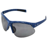 Blue Adults Half Frame Sports Wrap Sunglasses UV400 - Unisex