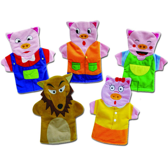 The Three Little Pigs Story Time Hand Puppet Set