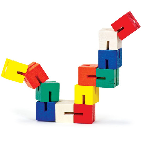 Wooden Twisty Blocks Sensory Toy