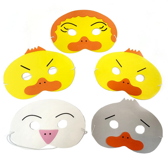 Ugly Duckling Story Mask Set for Schools, Story Time and Fancy Dress
