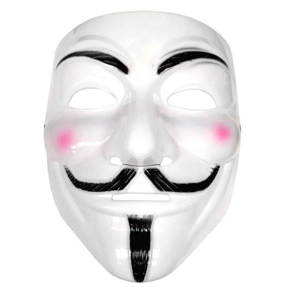 Adults Vendetta Anonymous Fawkes Mask - Fancy Dress Masquerade Party Mask