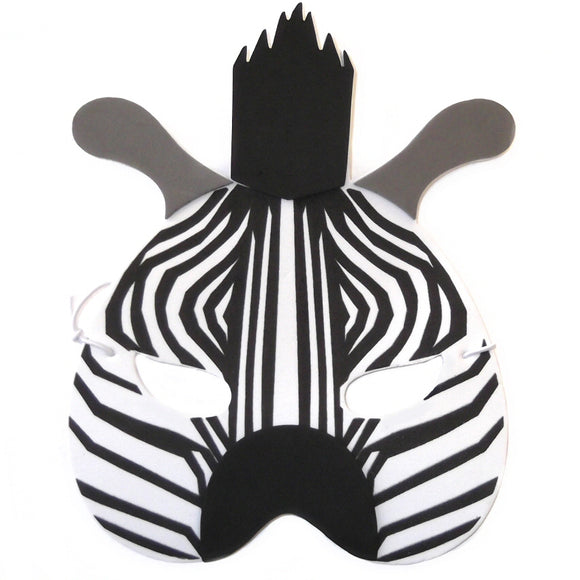 Zebra Foam Children's Party Fancy Dress Mask 