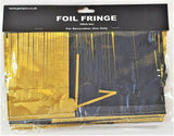 Black and Gold 18ft Foil Fringe Garlands