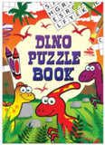 Dinosaur themed puzzle and activities book