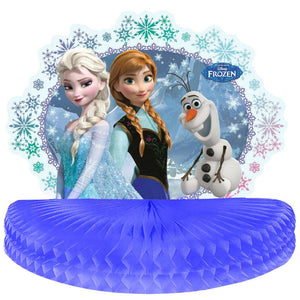A Fantastic Disney Frozen Themed Paper Table Honeycomb Decoration  This Item measures approx 27 cm x 30 cm