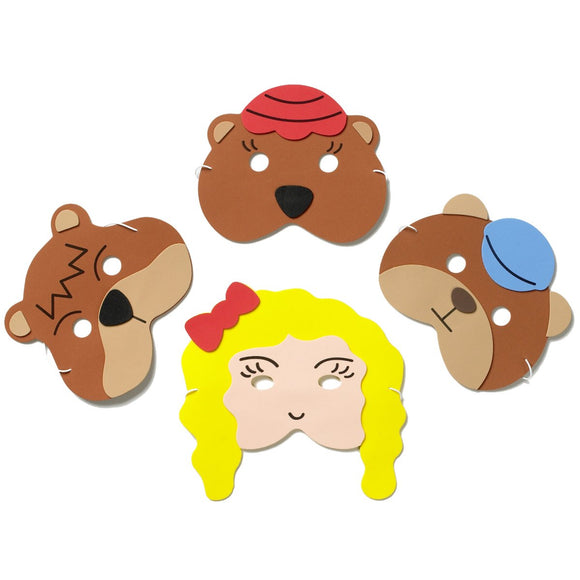 Goldilocks and The Three Bears Story Time Children's Face Mask Set