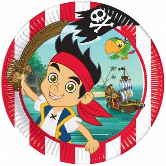 Pack of 8 Disney Jake and the Neverland Pirates Paper Plates