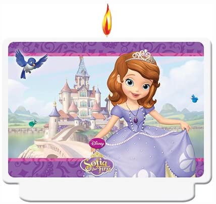 Disney Sofia the First Birthday Cake Candle